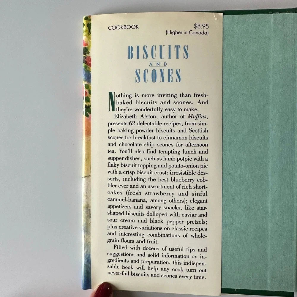 Biscuits & Scones Alston 1988‎ Hardcover First Edition Clarkson Potter DJ VG